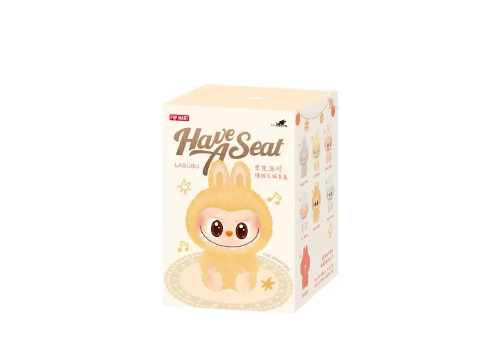 Pop Mart Labubu The Monsters Have a Seat Vinyl Plush Mystery Box / 1 Single Blind Box