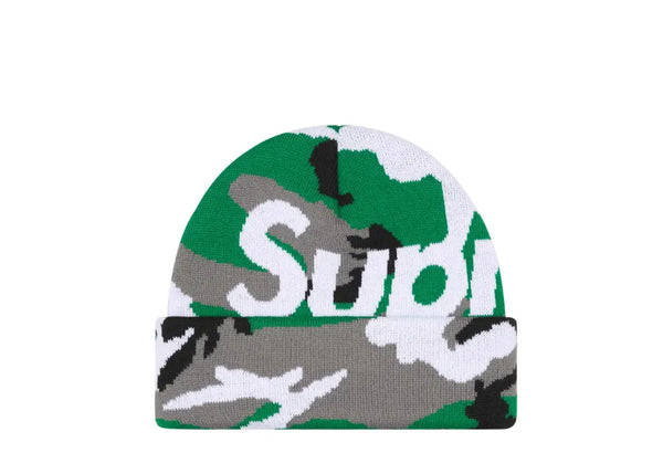 帽子 Supreme Camo Big Logo Beanie Green Camo Supreme Camo Big Logo Beanie Green Camo