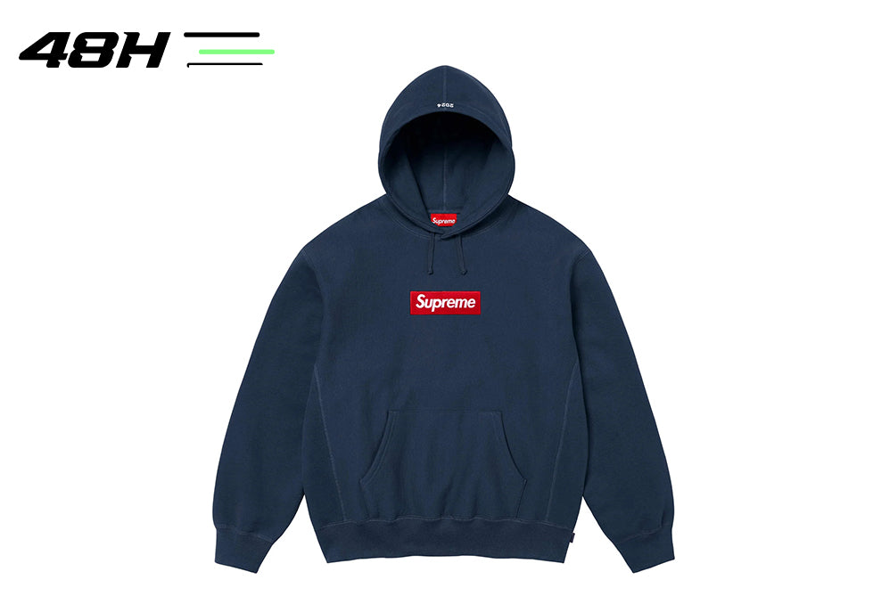 Supreme Box Logo Hooded Sweatshirt Sweatshirt (FW24) Navy