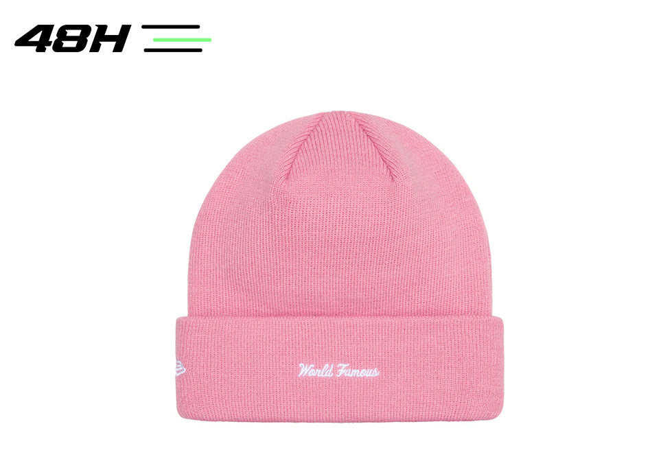 Supreme New Era Box Logo Beanie (FW24) Dusty Pink